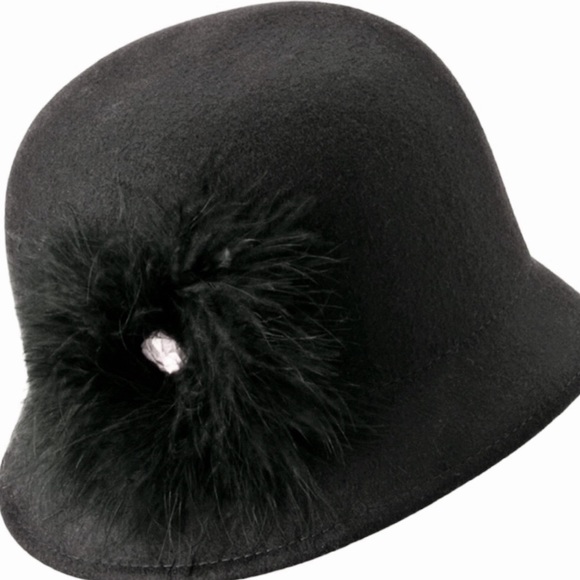 Croft & Barrow Black Wool Cloche Hat - Picture 11 of 11